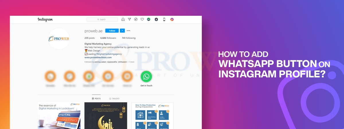 How To Add Whatsapp Button On Instagram Profile?